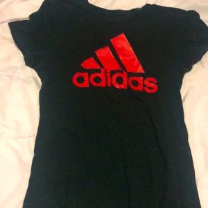 ADIDAS black and red shirt